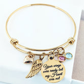 Your Wings were ready but my Heart was not Memorial Bracelet