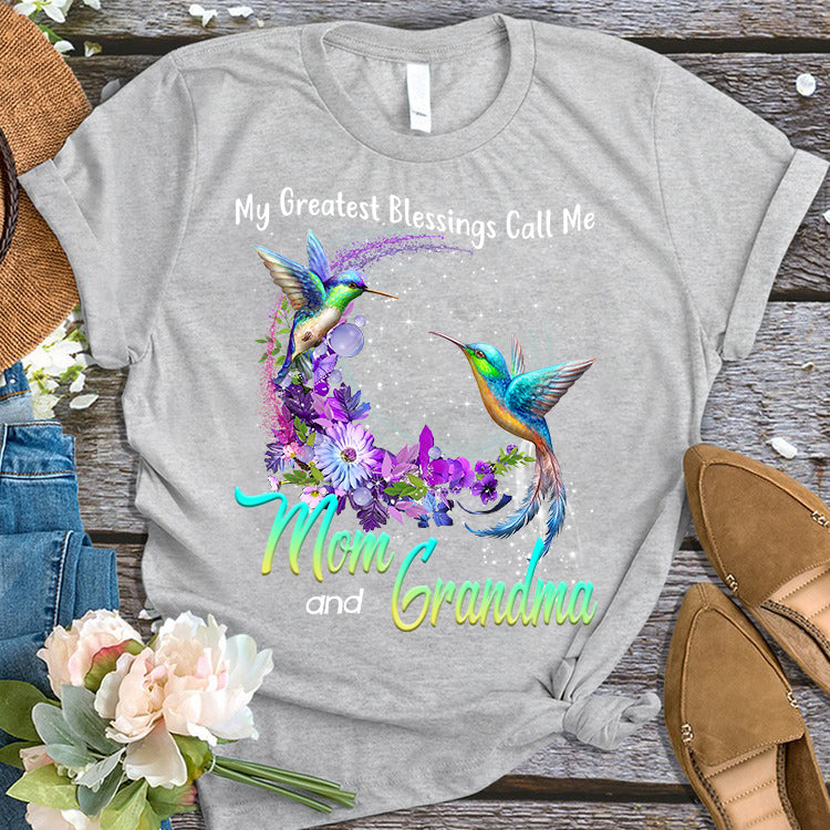 My Greatest Blessings Call Me Mom and Grandma T-shirt