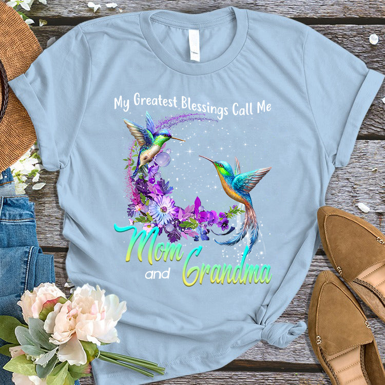 My Greatest Blessings Call Me Mom and Grandma T-shirt