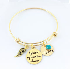 "Piece Of My Heart" Memorial Bracelet