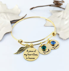 "Piece Of My Heart" Memorial Bracelet