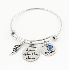 "Piece Of My Heart" Memorial Bracelet