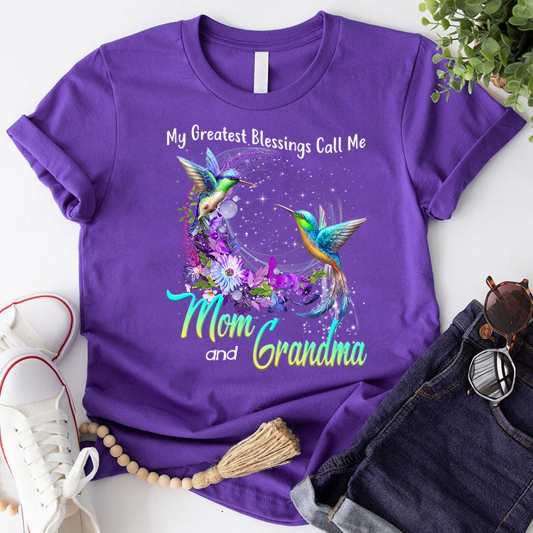 My Greatest Blessings Call Me Mom and Grandma T-shirt