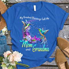 My Greatest Blessings Call Me Mom and Grandma T-shirt