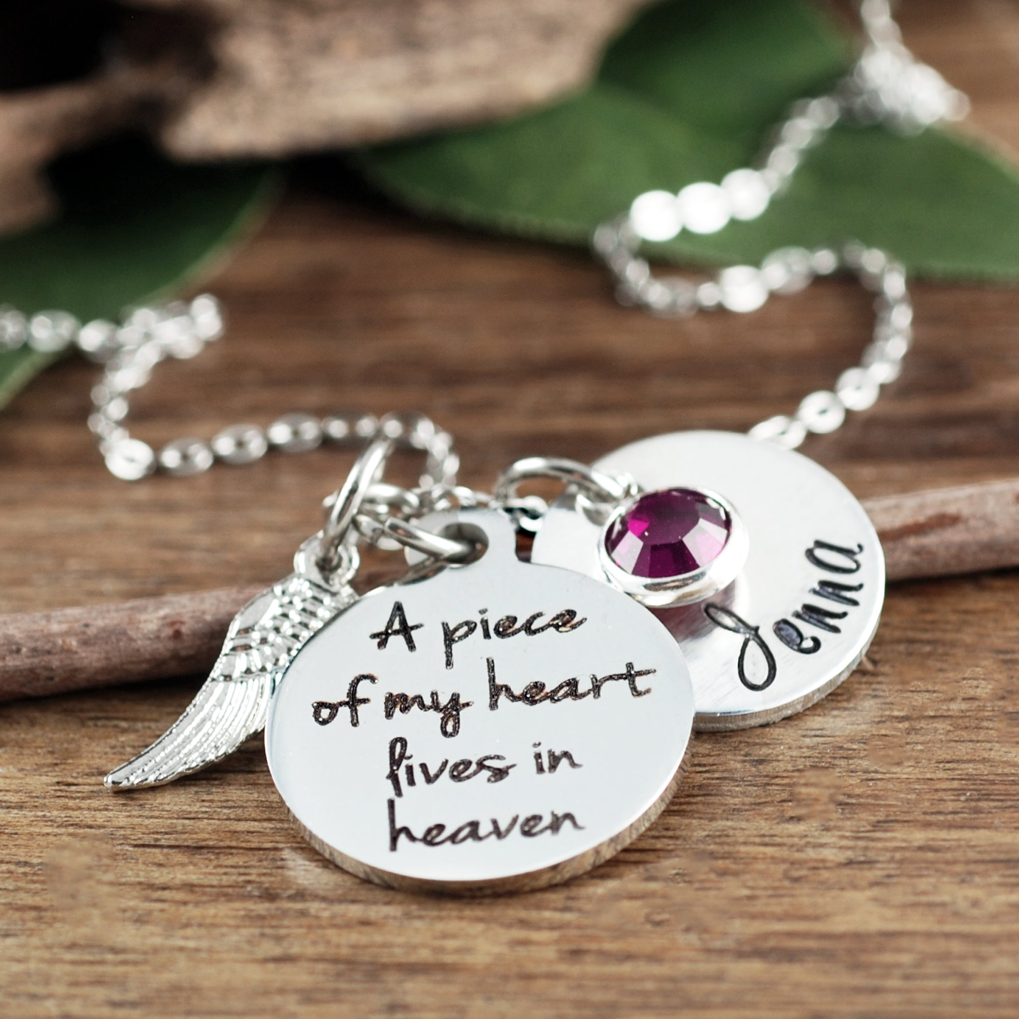 "Piece Of My Heart" Memorial Necklace