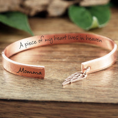 Personalized Memorial Cuff Bracelet