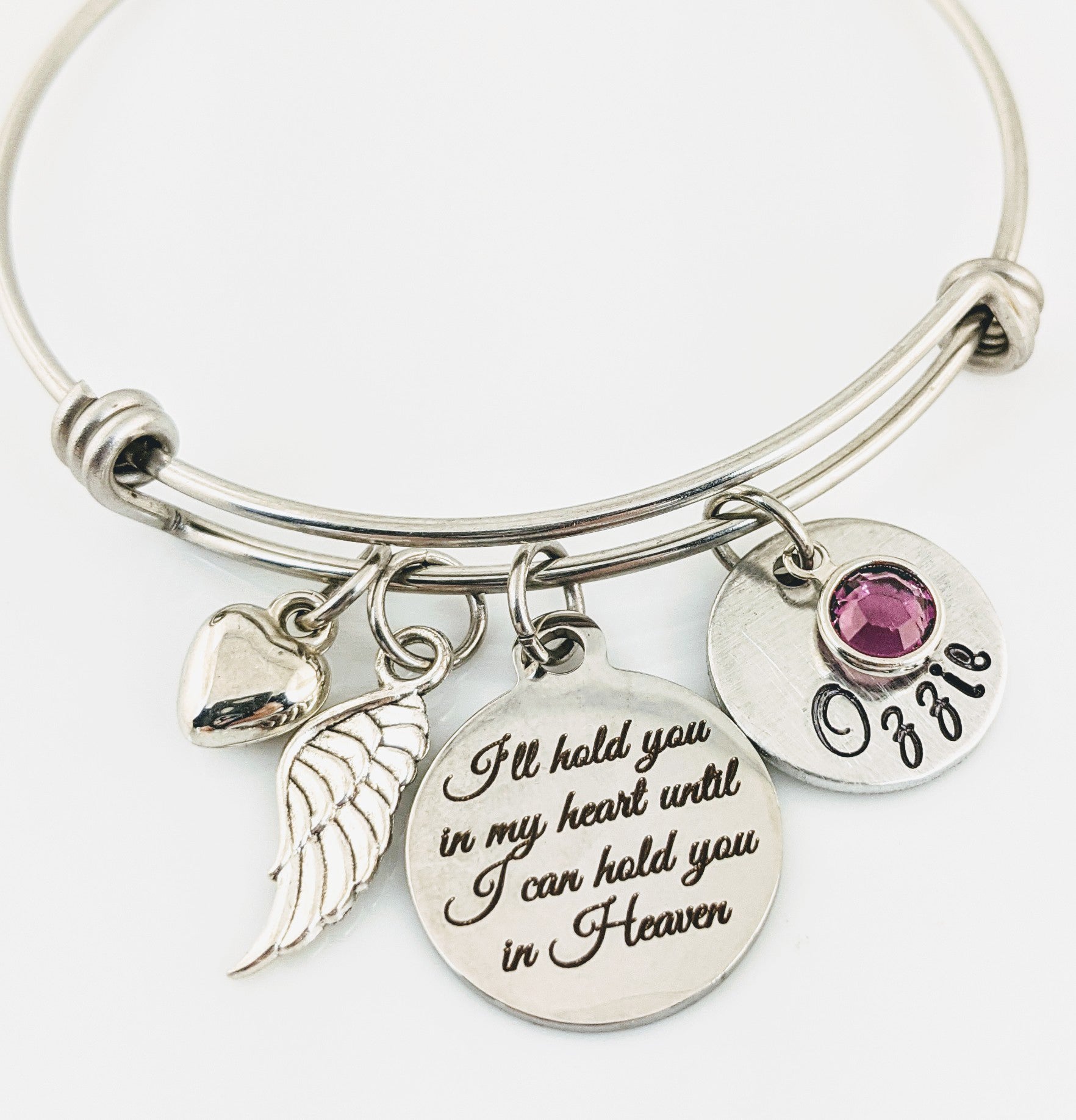 I'll hold you in my Heart Memorial Bracelet