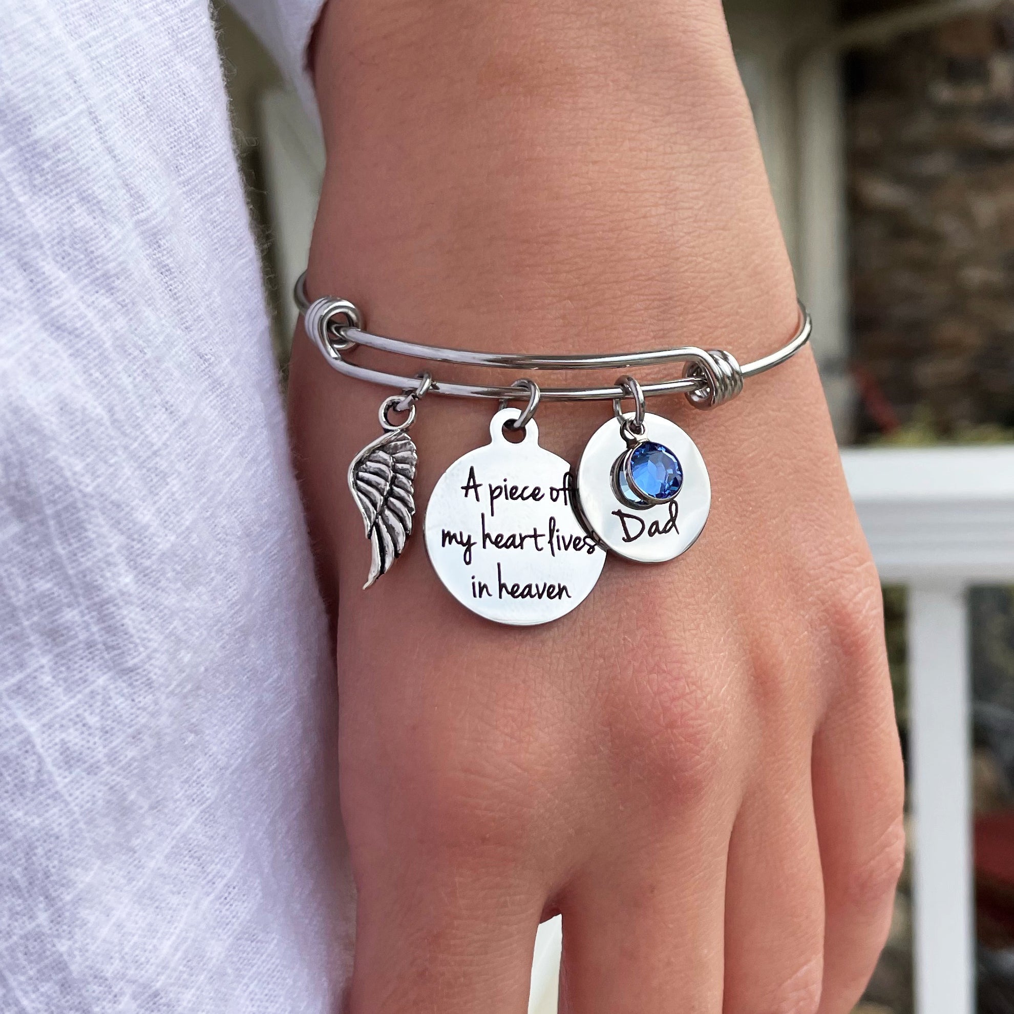 "Piece Of My Heart" Memorial Bracelet