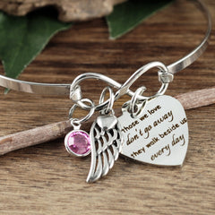 Those we love don't go away Memorial Bracelet