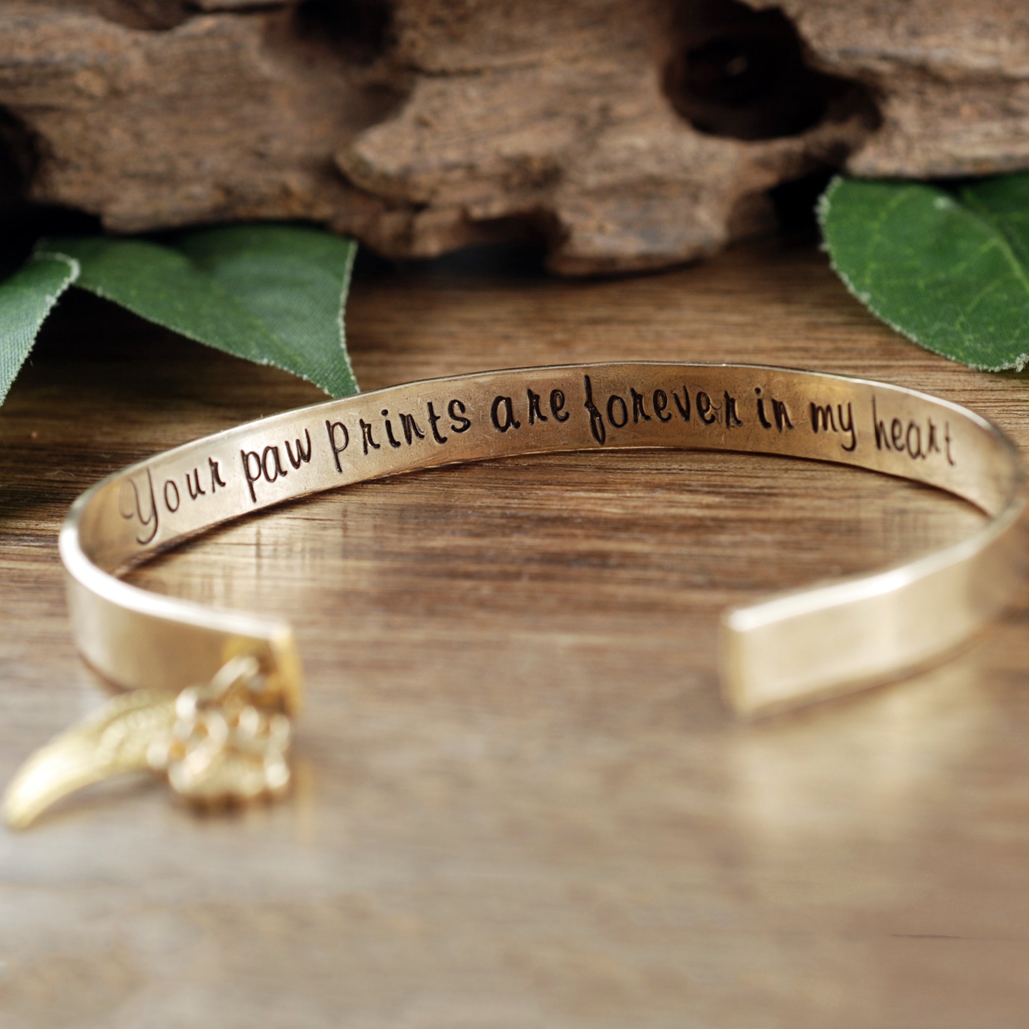 Personalized Pet Memorial Cuff Bracelet